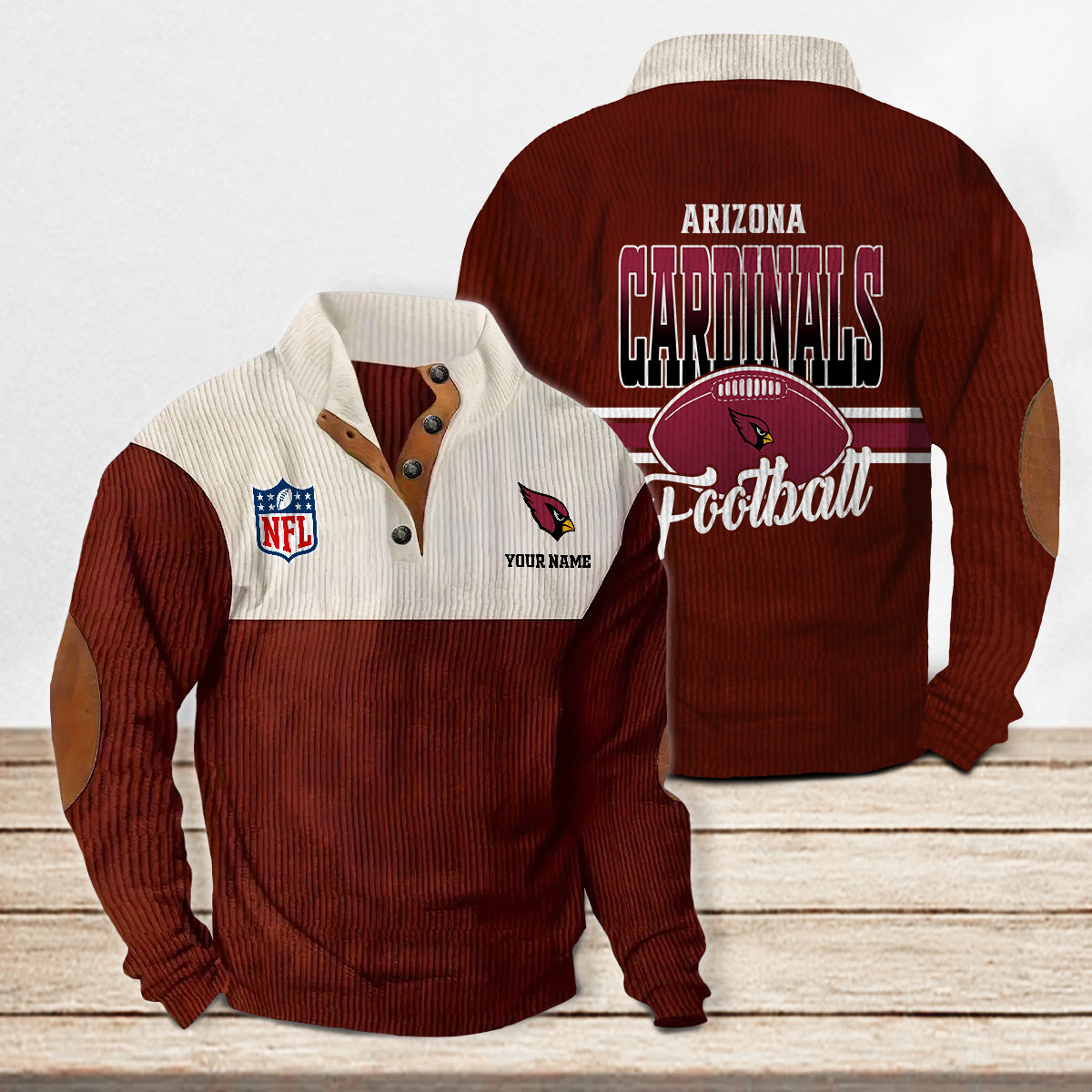 Arizona Cardinals Colorful Stand Collar Sweatshirt New Collection AZTACSSW000001