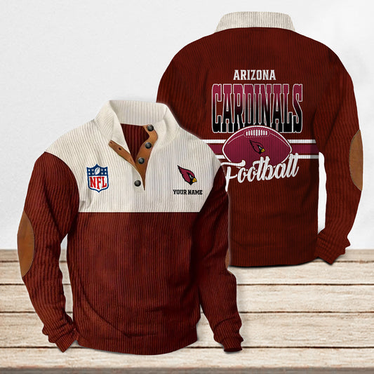 Arizona Cardinals Colorful Stand Collar Sweatshirt New Collection AZTACSSW000001