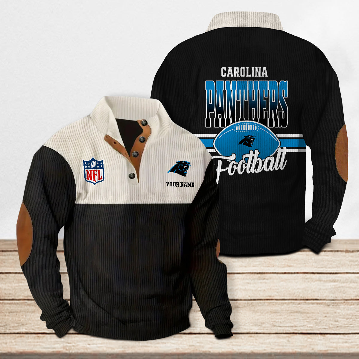 Carolina Panthers Colorful Stand Collar Sweatshirt New Collection AZTACSSW000003
