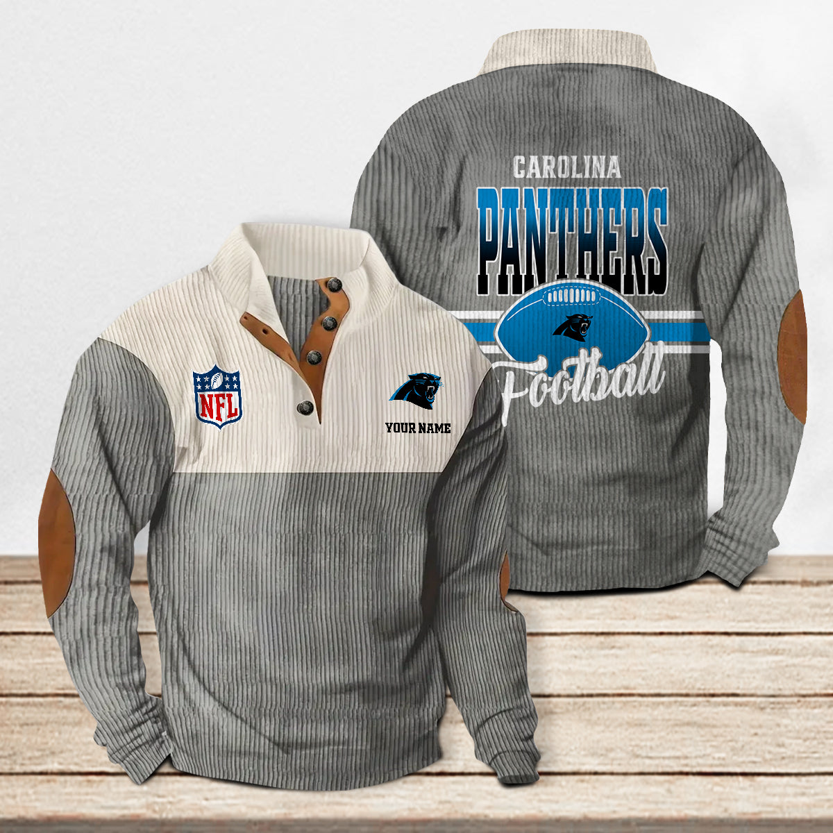 Carolina Panthers Colorful Stand Collar Sweatshirt New Collection AZTACSSW000003