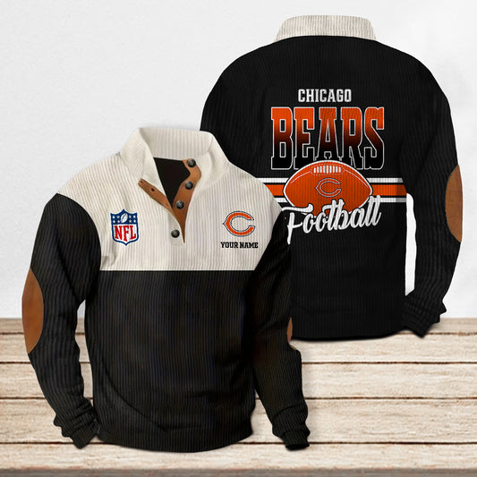 Chicago Bears Colorful Stand Collar Sweatshirt New Collection AZTACSSW000004