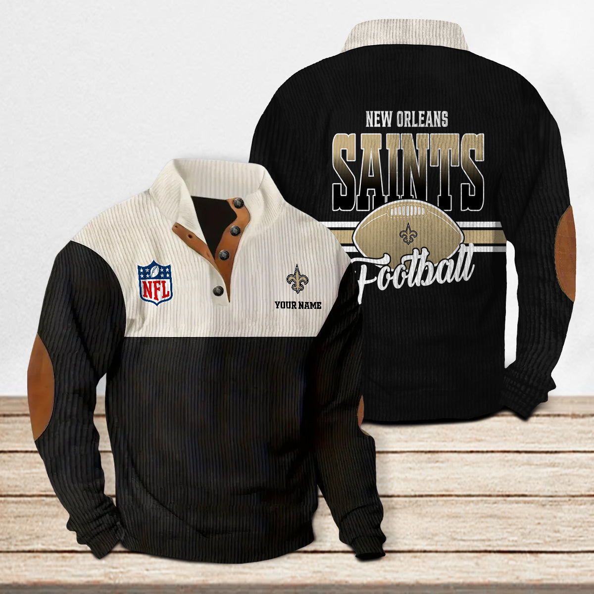 New Orleans Saints Colorful Stand Collar Sweatshirt New Collection AZTACSSW000010