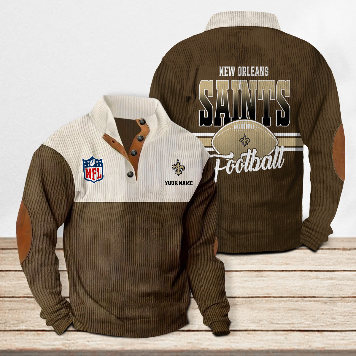 New Orleans Saints Colorful Stand Collar Sweatshirt New Collection AZTACSSW000010