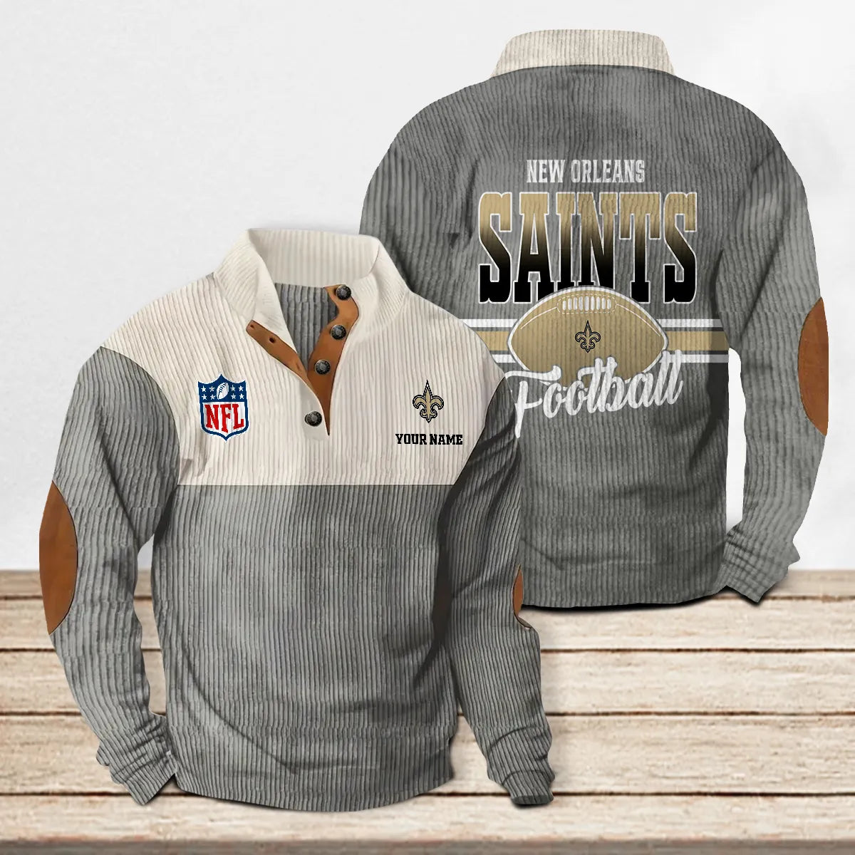 New Orleans Saints Colorful Stand Collar Sweatshirt New Collection AZTACSSW000010