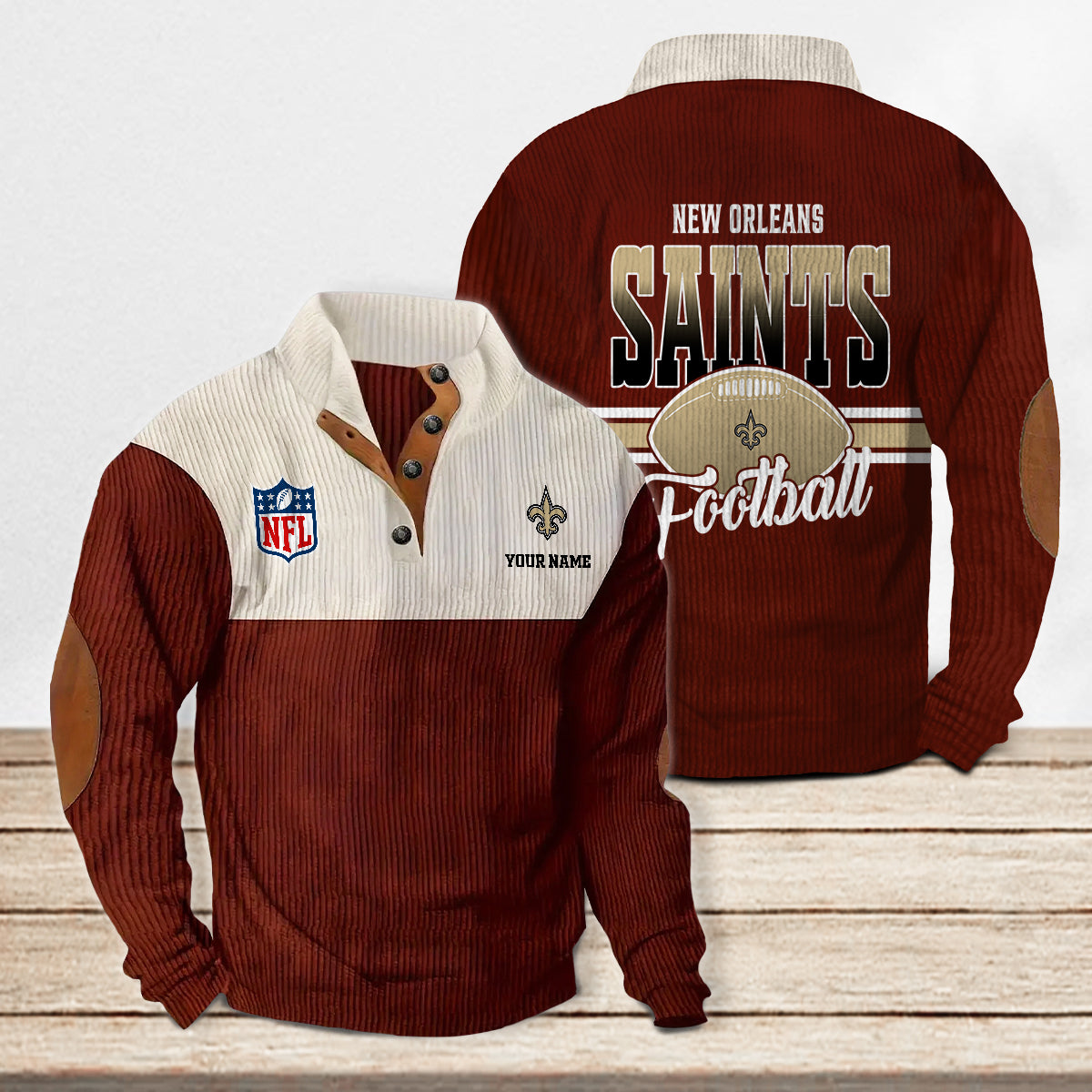 New Orleans Saints Colorful Stand Collar Sweatshirt New Collection AZTACSSW000010
