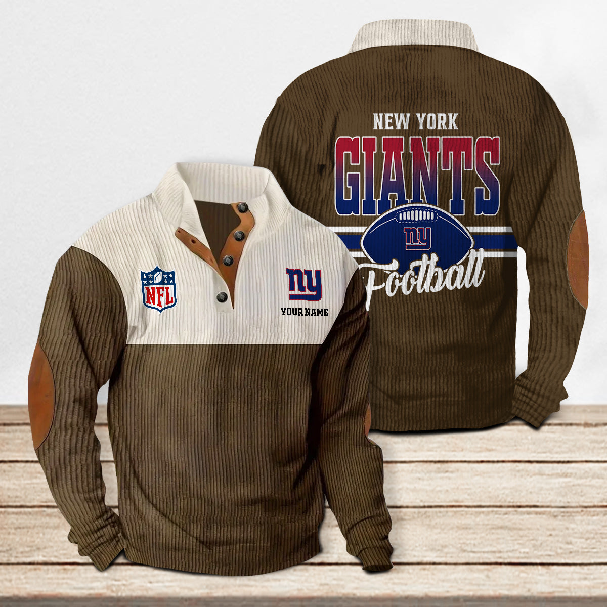 New York Giants Colorful Stand Collar Sweatshirt New Collection AZTACSSW000011
