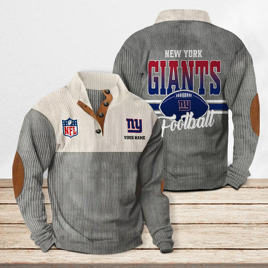 New York Giants Colorful Stand Collar Sweatshirt New Collection AZTACSSW000011