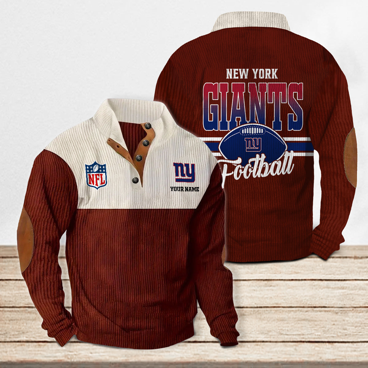 New York Giants Colorful Stand Collar Sweatshirt New Collection AZTACSSW000011