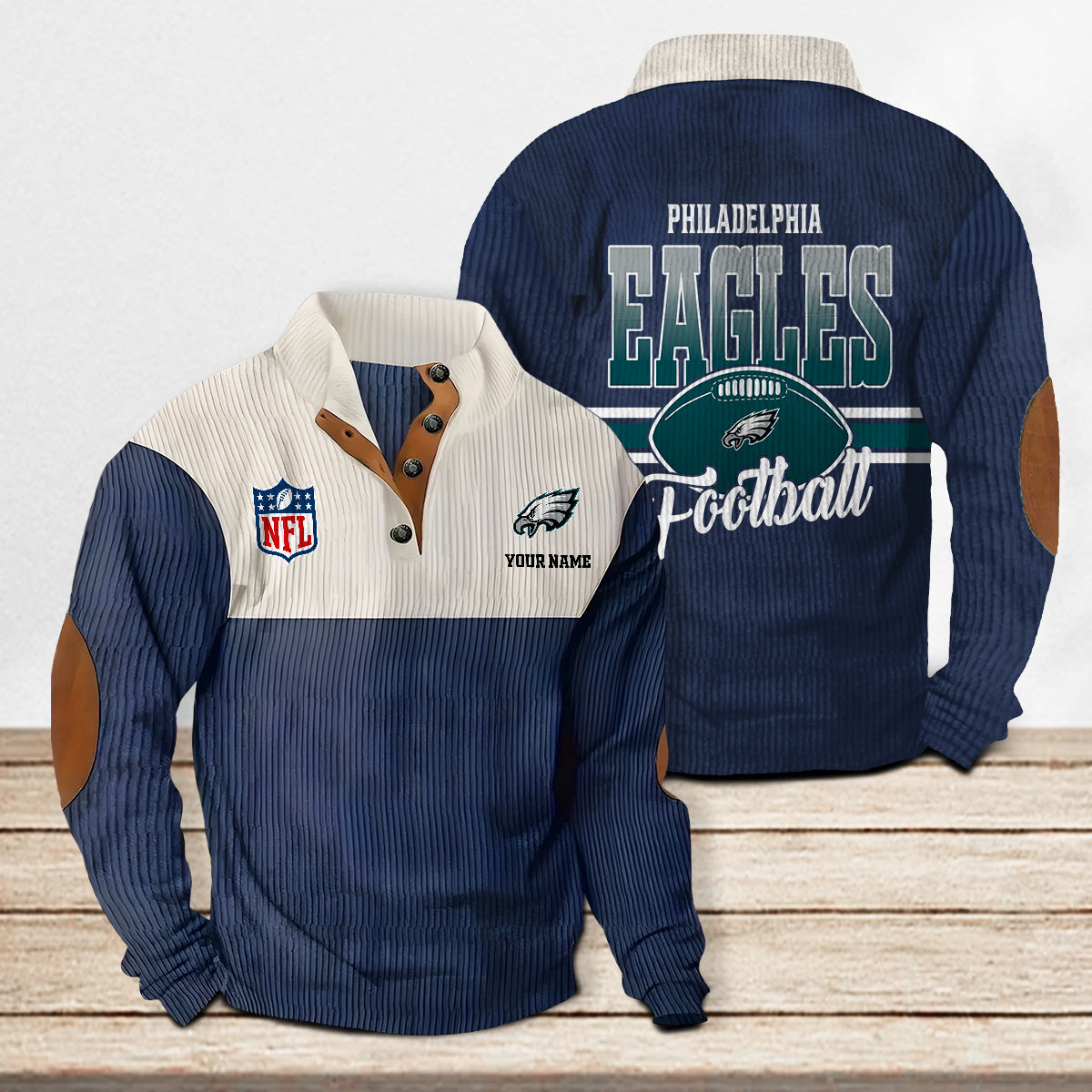Philadelphia Eagles Colorful Stand Collar Sweatshirt New Collection AZTACSSW000012
