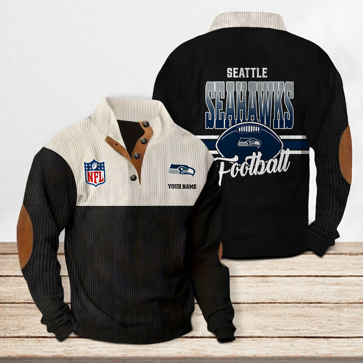 Seattle Seahawks Colorful Stand Collar Sweatshirt New Collection AZTACSSW000014