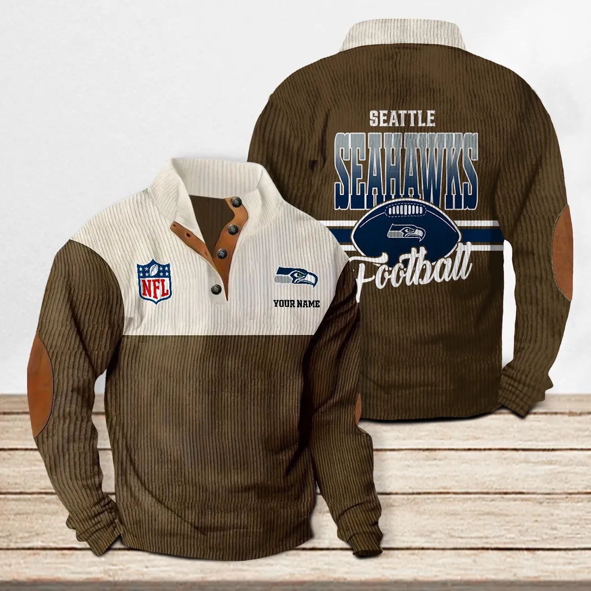 Seattle Seahawks Colorful Stand Collar Sweatshirt New Collection AZTACSSW000014