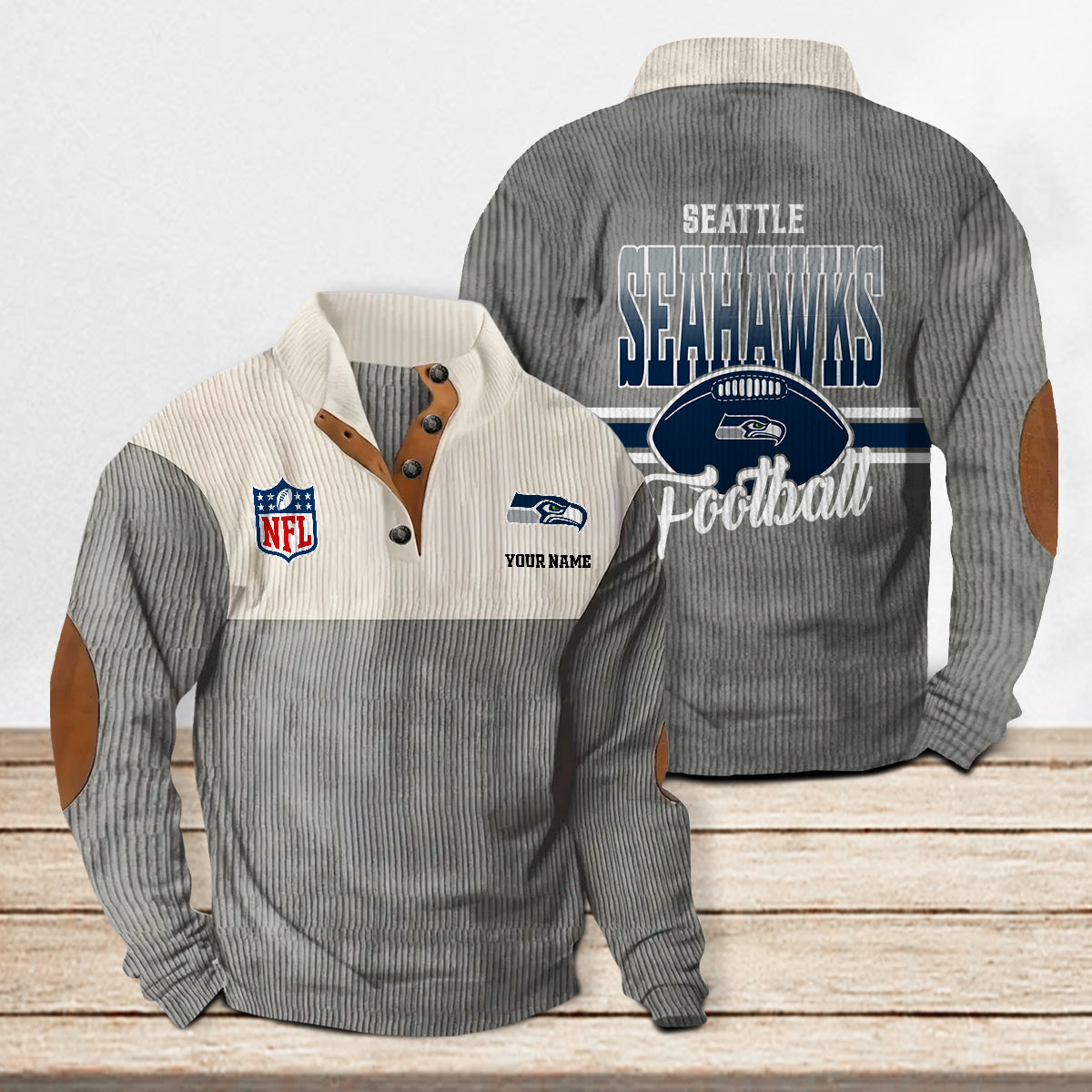 Seattle Seahawks Colorful Stand Collar Sweatshirt New Collection AZTACSSW000014
