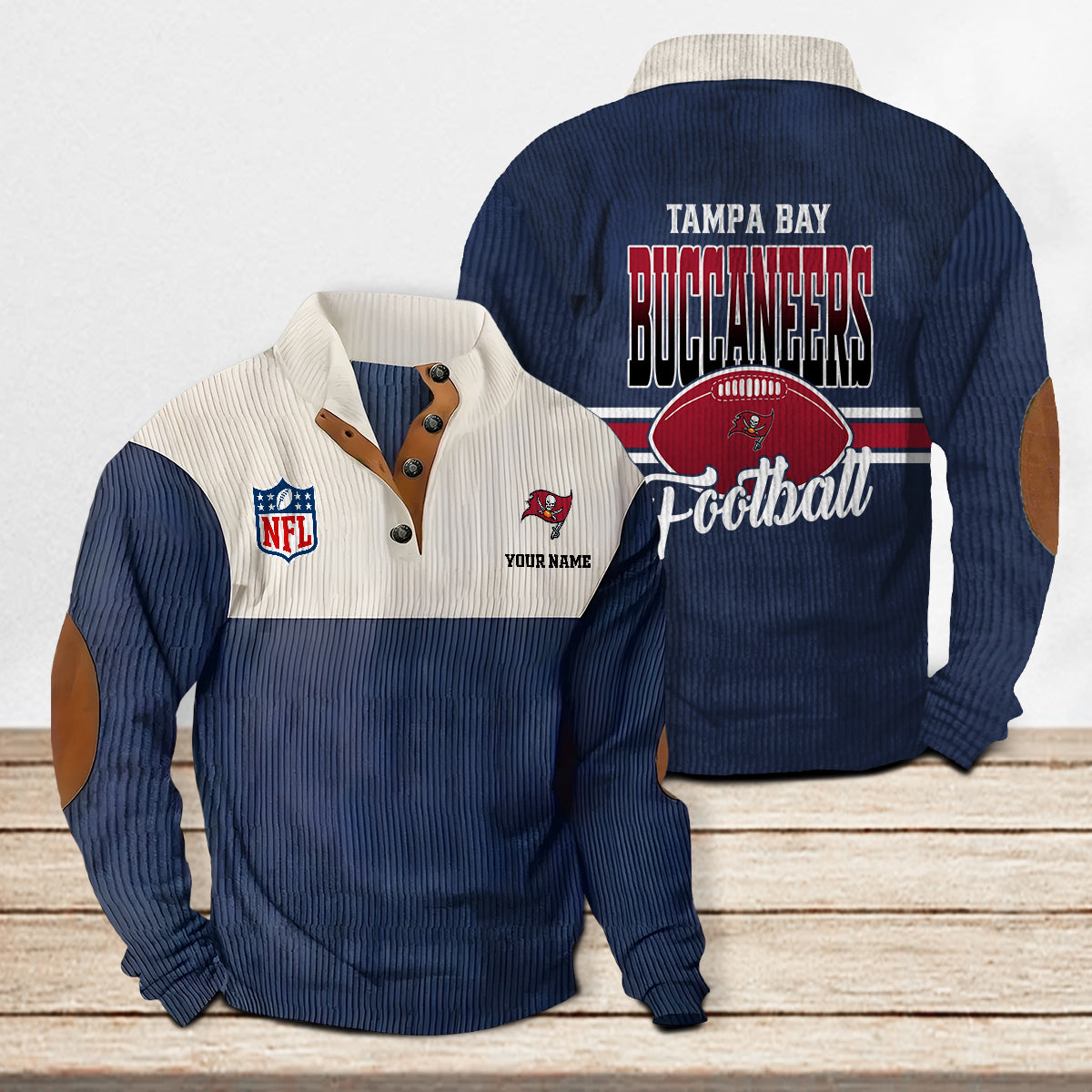 Tampa Bay Buccaneers Colorful Stand Collar Sweatshirt New Collection AZTACSSW000015