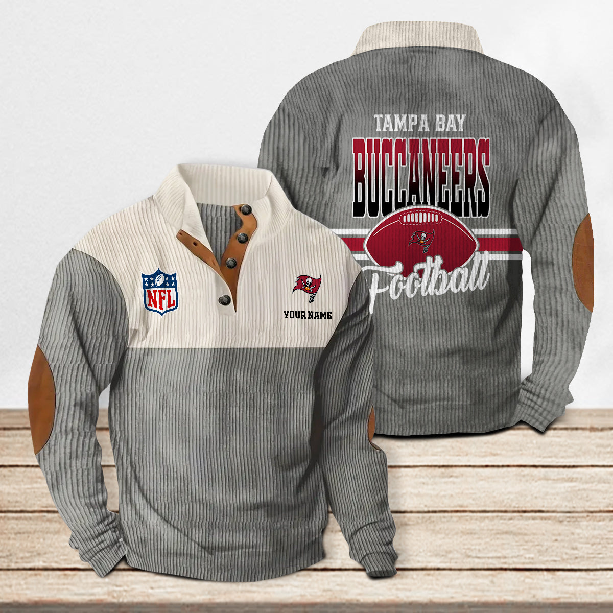 Tampa Bay Buccaneers Colorful Stand Collar Sweatshirt New Collection AZTACSSW000015