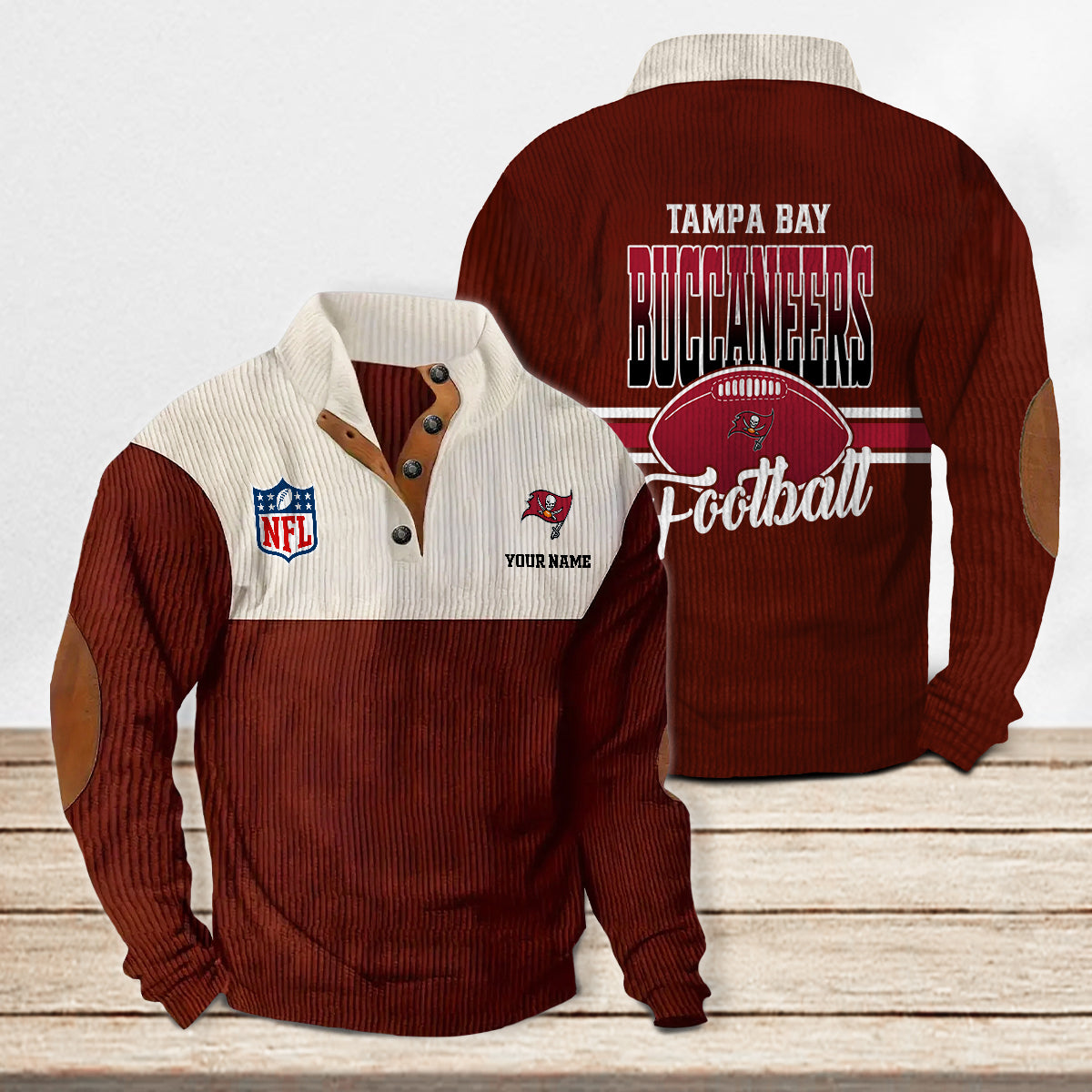 Tampa Bay Buccaneers Colorful Stand Collar Sweatshirt New Collection AZTACSSW000015