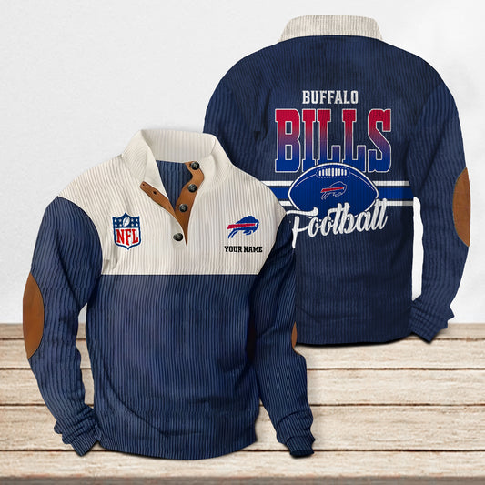 Buffalo Bills Colorful Stand Collar Sweatshirt New Collection AZTACSSW000018