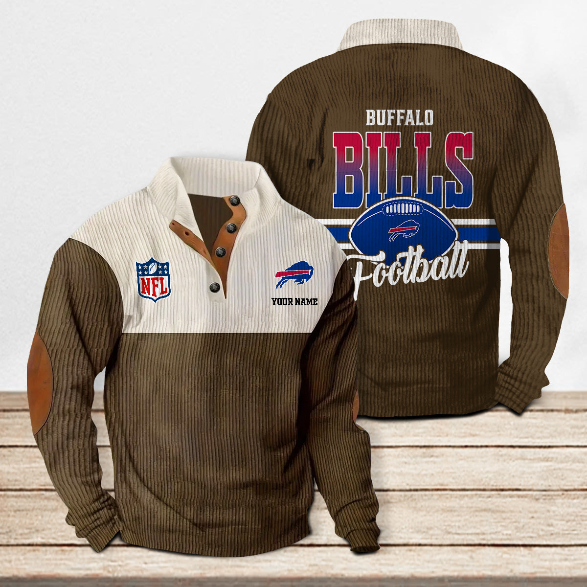 Buffalo Bills Colorful Stand Collar Sweatshirt New Collection AZTACSSW000018