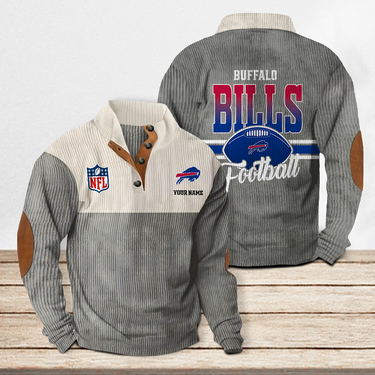 Buffalo Bills Colorful Stand Collar Sweatshirt New Collection AZTACSSW000018