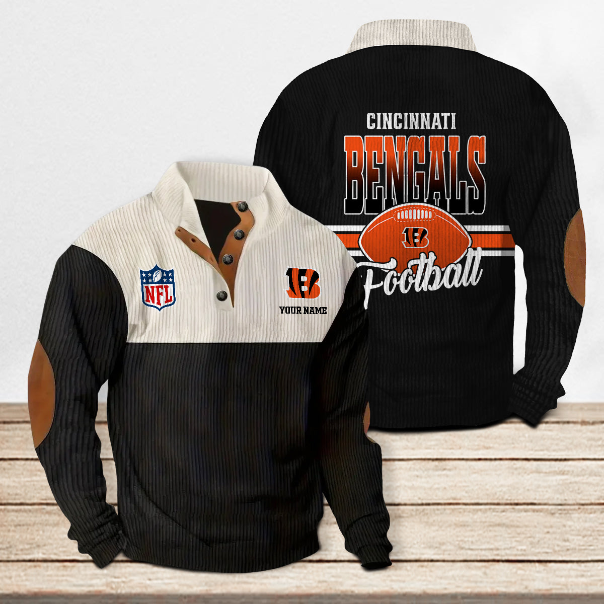 Cincinnati Bengals Colorful Stand Collar Sweatshirt New Collection AZTACSSW000019