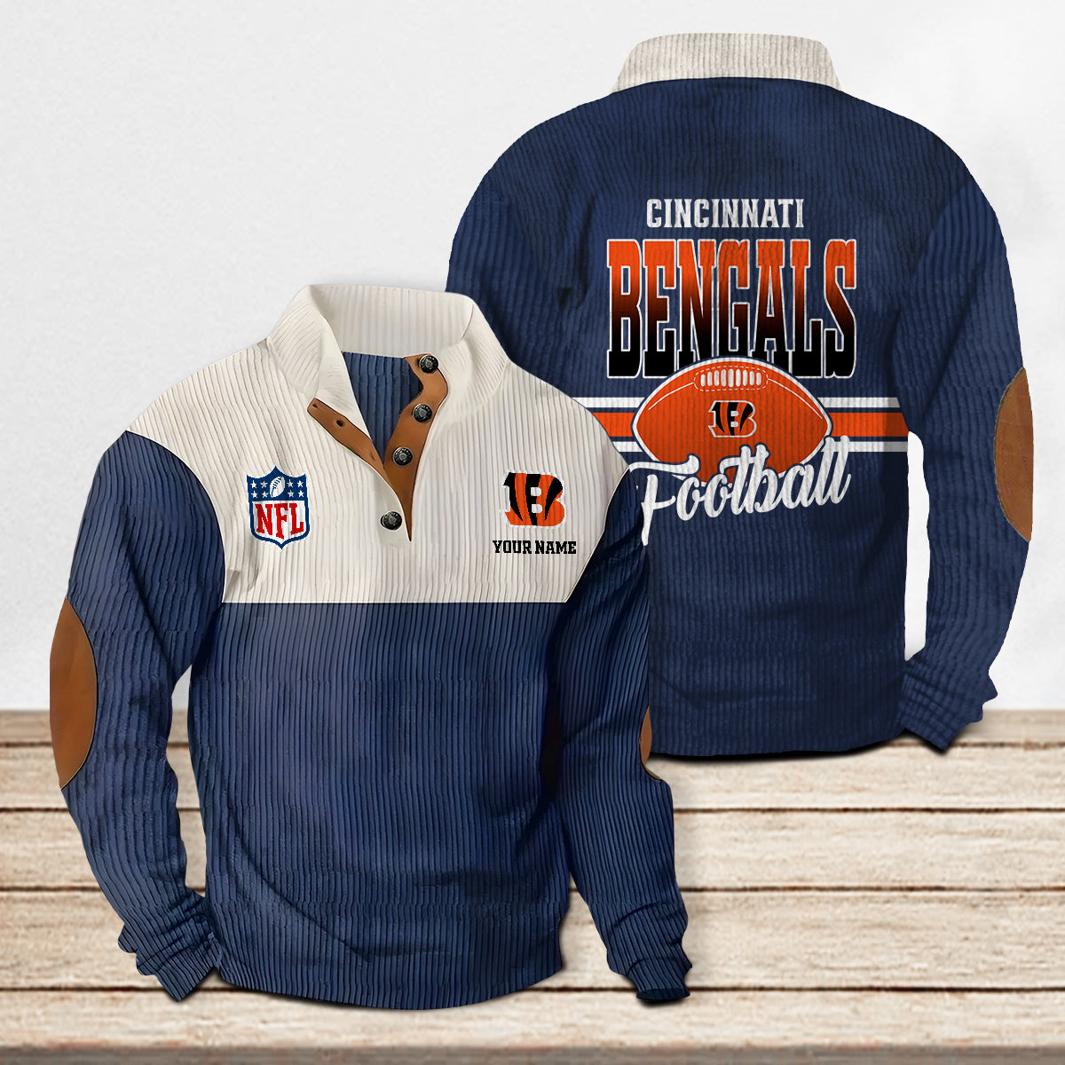 Cincinnati Bengals Colorful Stand Collar Sweatshirt New Collection AZTACSSW000019