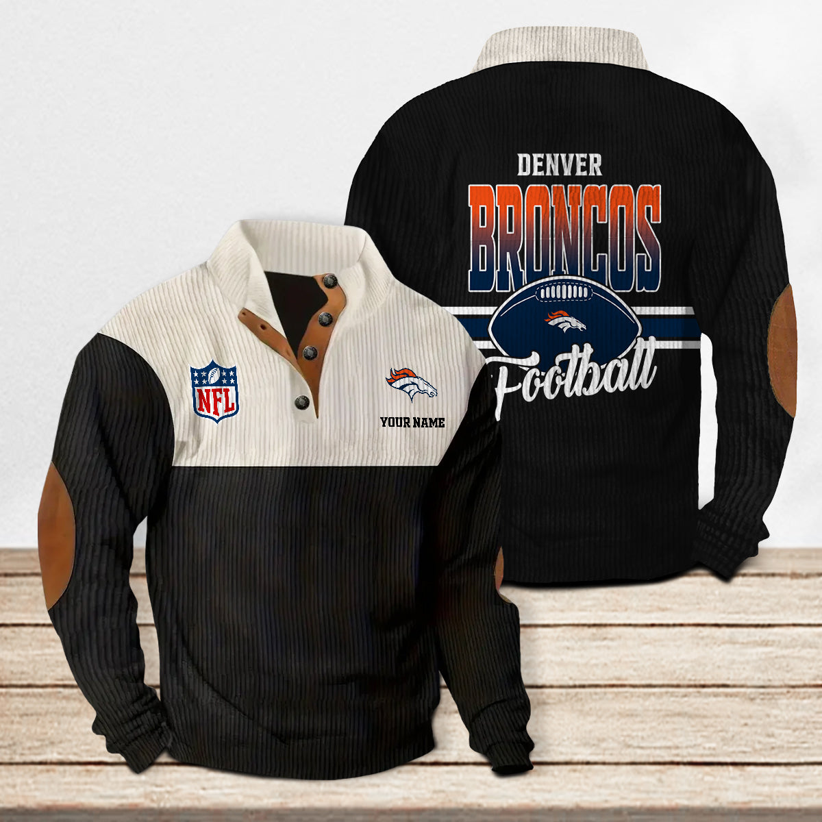 Denver Broncos Colorful Stand Collar Sweatshirt New Collection AZTACSSW000021