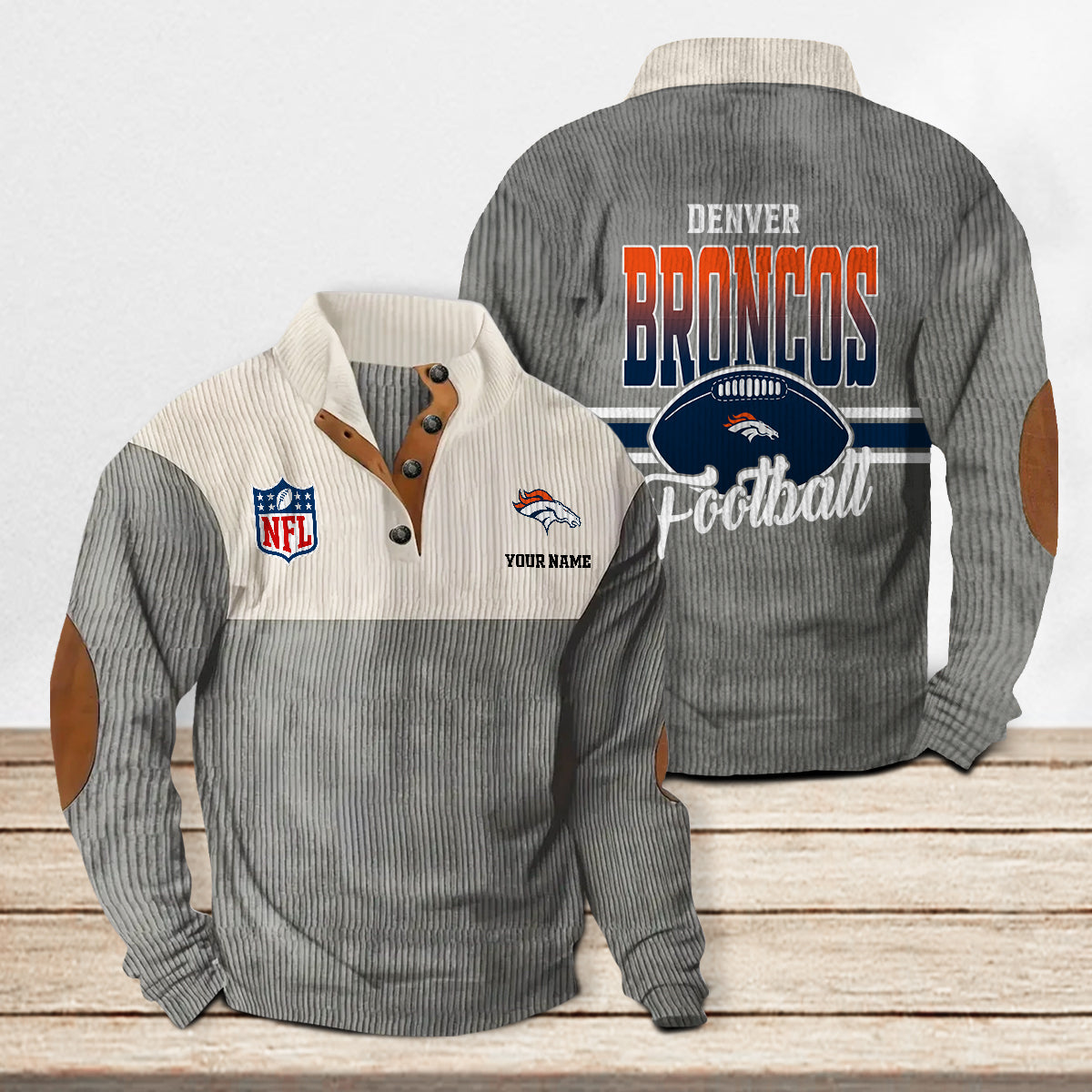 Denver Broncos Colorful Stand Collar Sweatshirt New Collection AZTACSSW000021