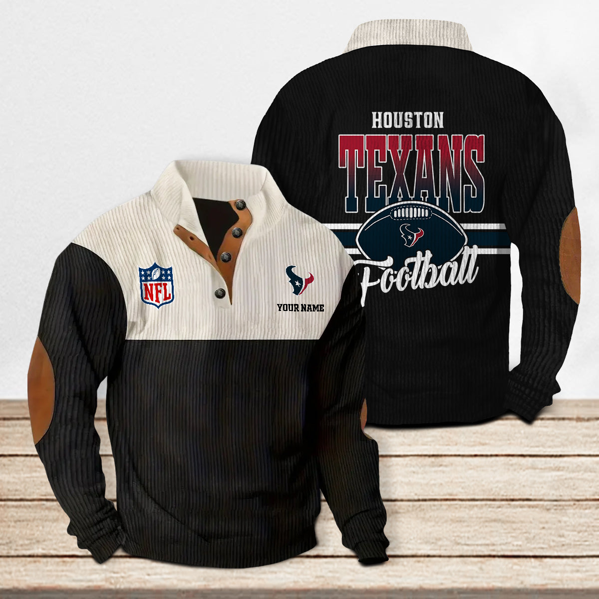 Houston Texans Colorful Stand Collar Sweatshirt New Collection AZTACSSW000022