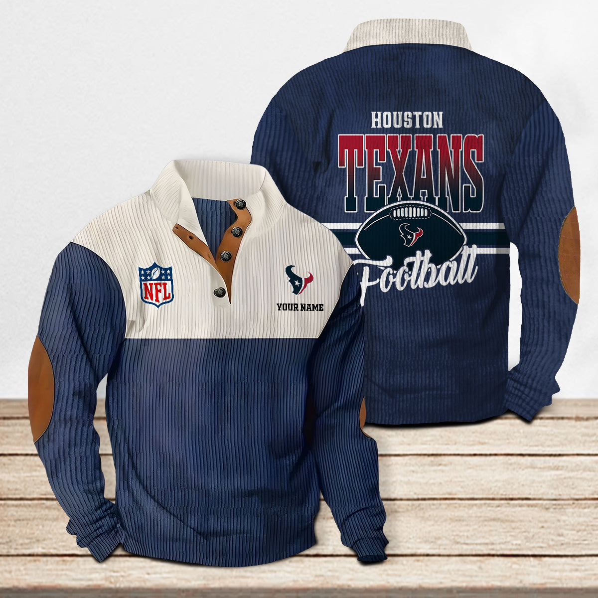 Houston Texans Colorful Stand Collar Sweatshirt New Collection AZTACSSW000022