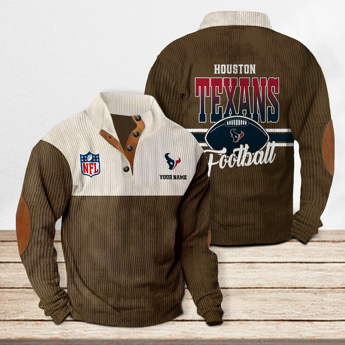 Houston Texans Colorful Stand Collar Sweatshirt New Collection AZTACSSW000022