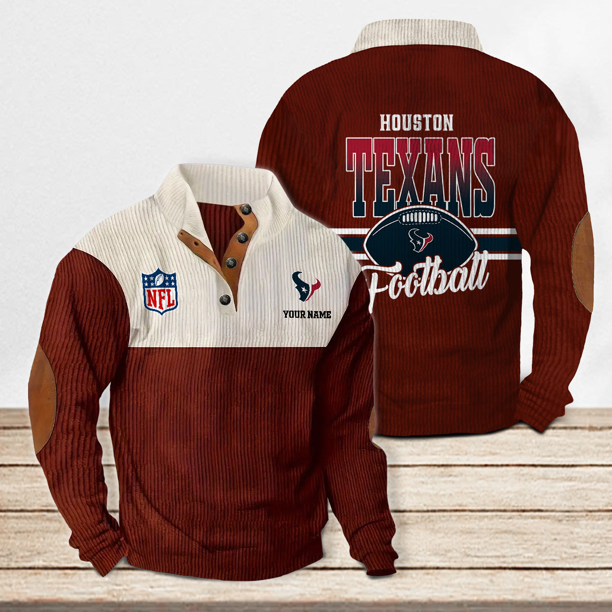 Houston Texans Colorful Stand Collar Sweatshirt New Collection AZTACSSW000022