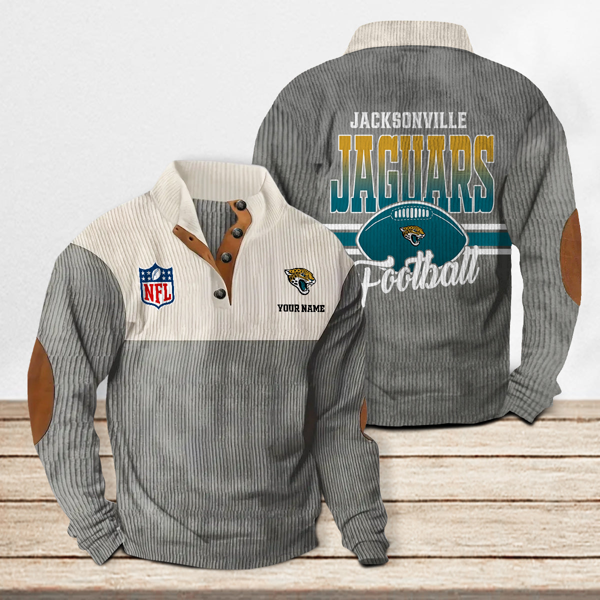 Jacksonville Jaguars Colorful Stand Collar Sweatshirt New Collection AZTACSSW000024