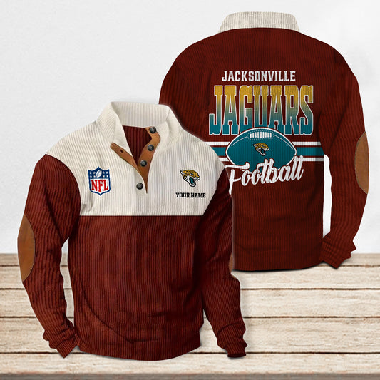 Jacksonville Jaguars Colorful Stand Collar Sweatshirt New Collection AZTACSSW000024