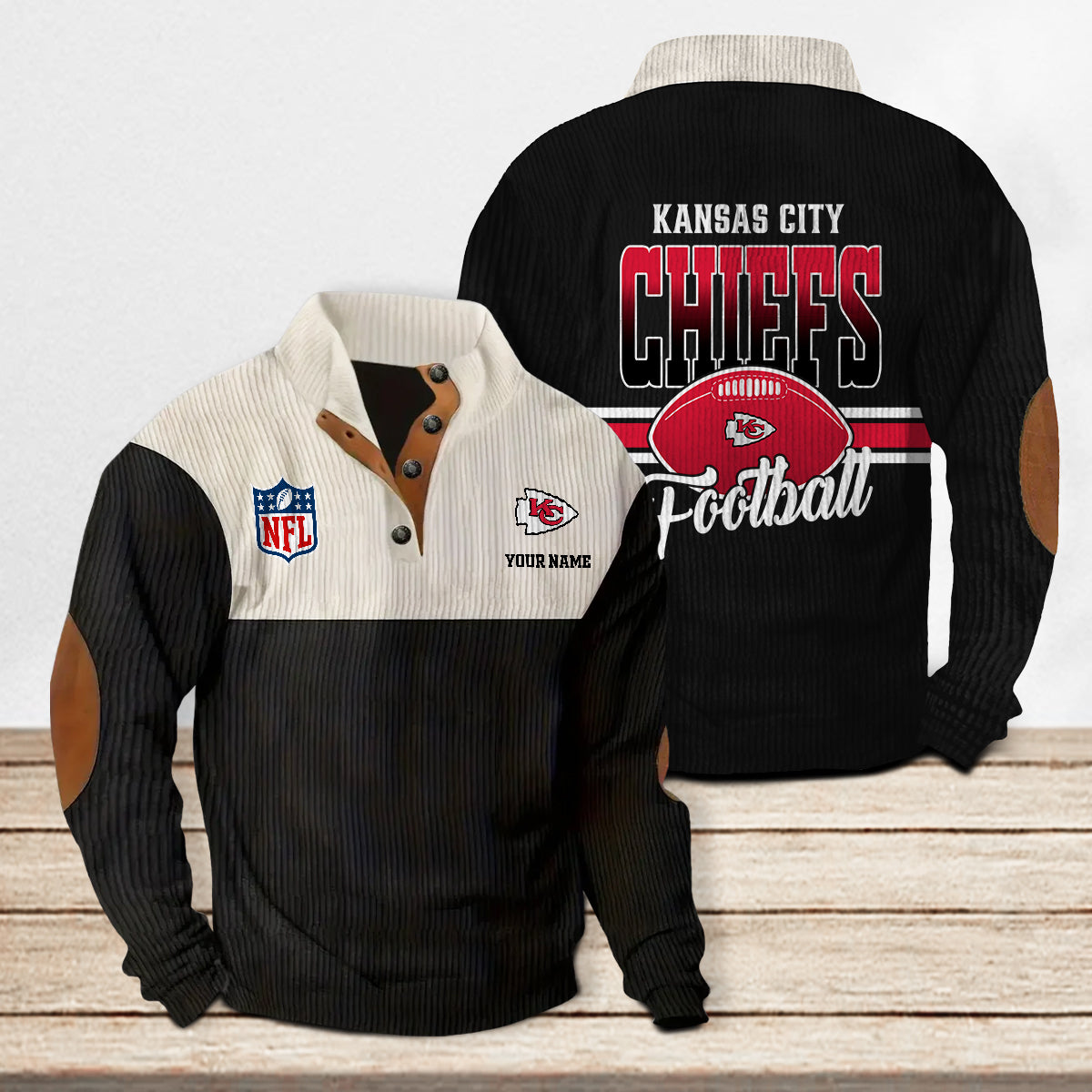 Kansas City Chiefs Colorful Stand Collar Sweatshirt New Collection AZTACSSW000025