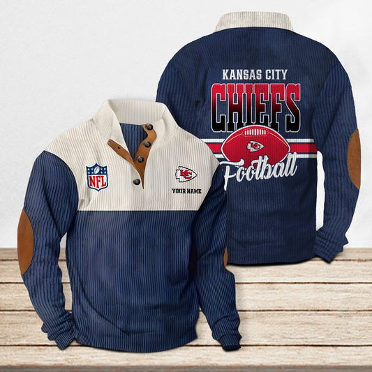 Kansas City Chiefs Colorful Stand Collar Sweatshirt New Collection AZTACSSW000025