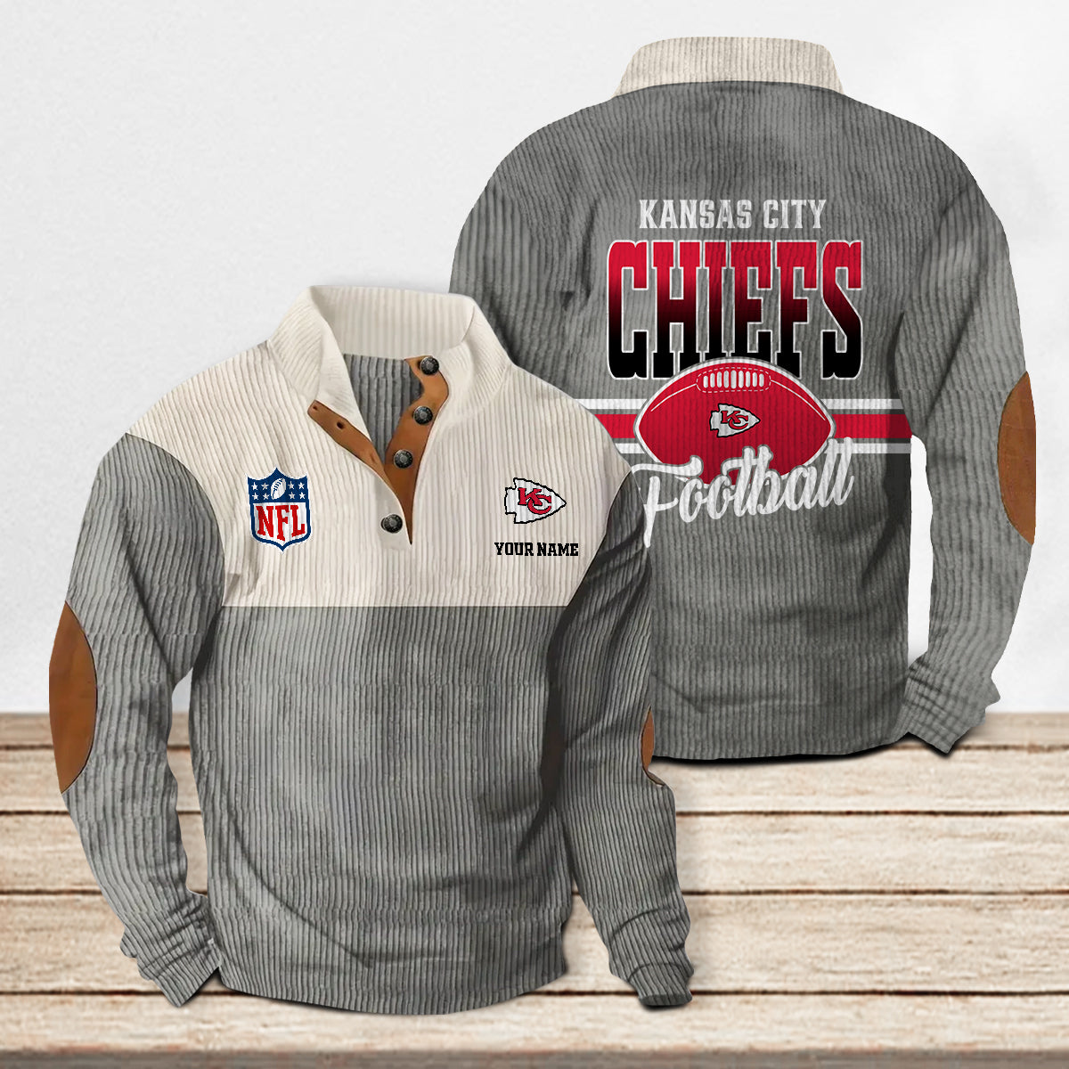 Kansas City Chiefs Colorful Stand Collar Sweatshirt New Collection AZTACSSW000025