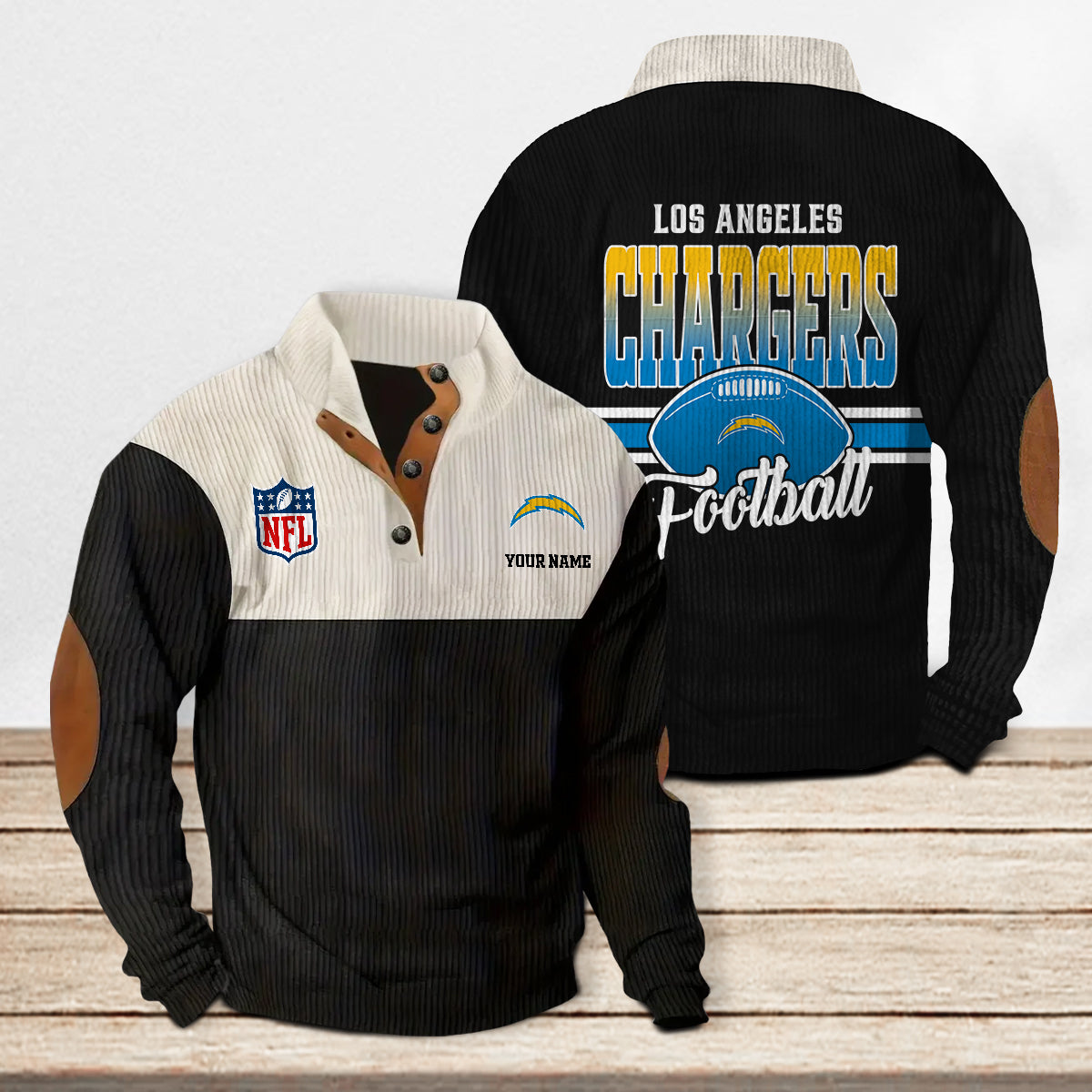 Los Angeles Chargers Colorful Stand Collar Sweatshirt New Collection AZTACSSW000027