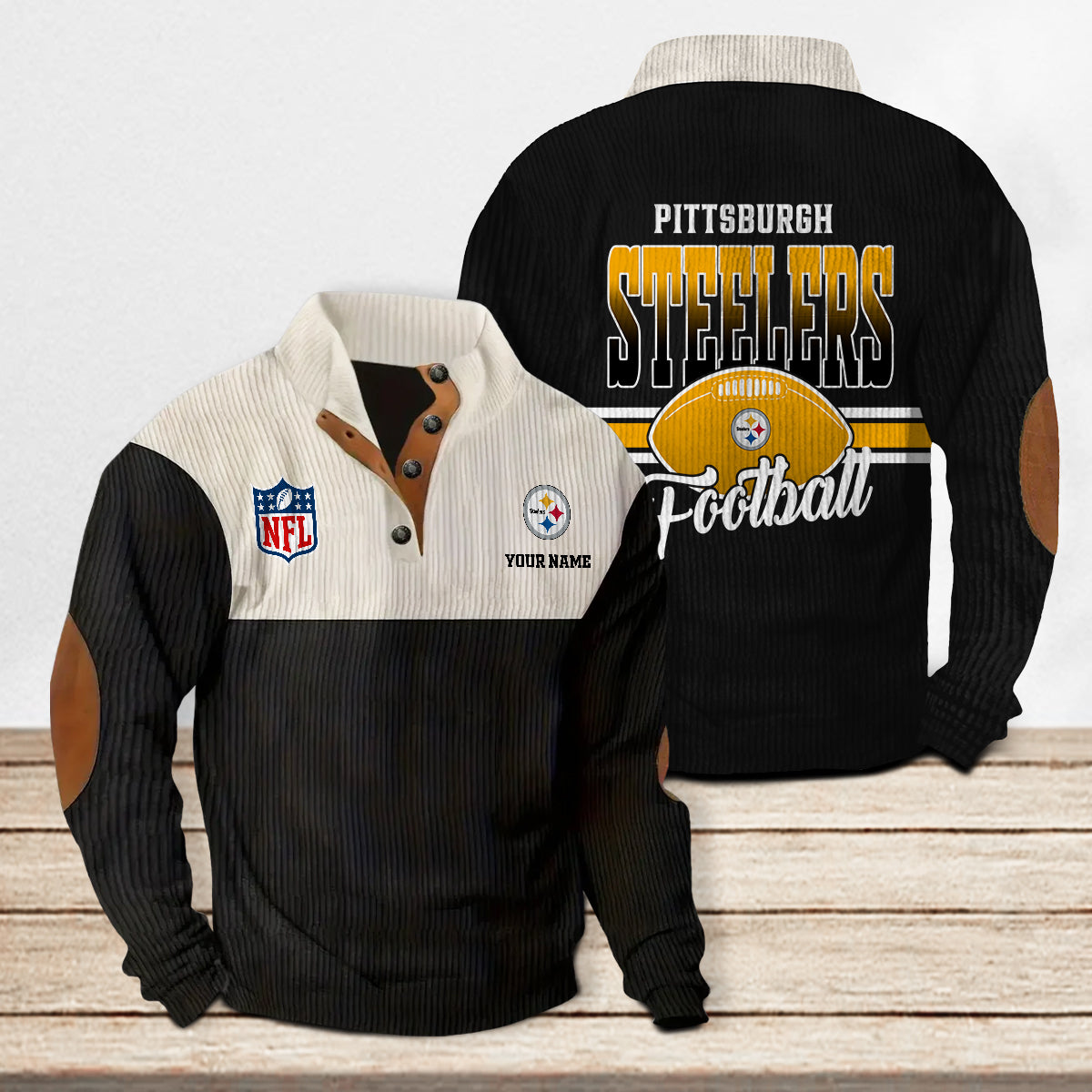 Pittsburgh Steelers Colorful Stand Collar Sweatshirt New Collection AZTACSSW000031