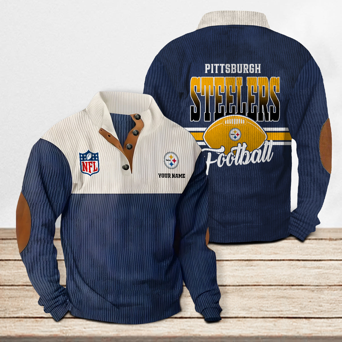Pittsburgh Steelers Colorful Stand Collar Sweatshirt New Collection AZTACSSW000031
