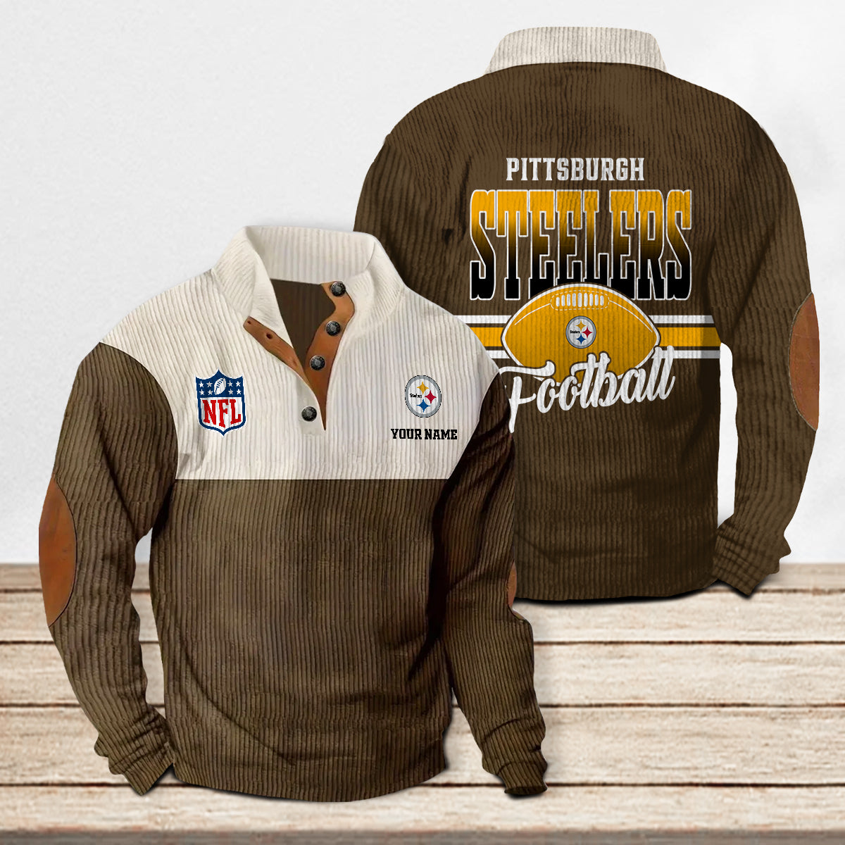 Pittsburgh Steelers Colorful Stand Collar Sweatshirt New Collection AZTACSSW000031