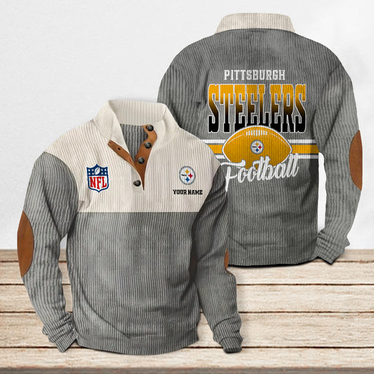 Pittsburgh Steelers Colorful Stand Collar Sweatshirt New Collection AZTACSSW000031