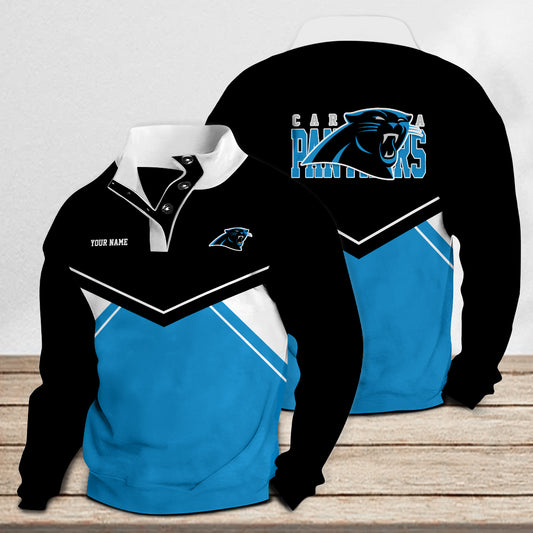 Carolina Panthers Casual Colorful Stand Collar Sweatshirt New Collection AZTASCSW000003