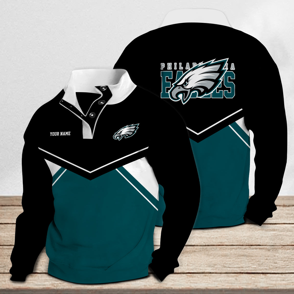 Philadelphia Eagles Casual Colorful Stand Collar Sweatshirt New Collection AZTASCSW000012