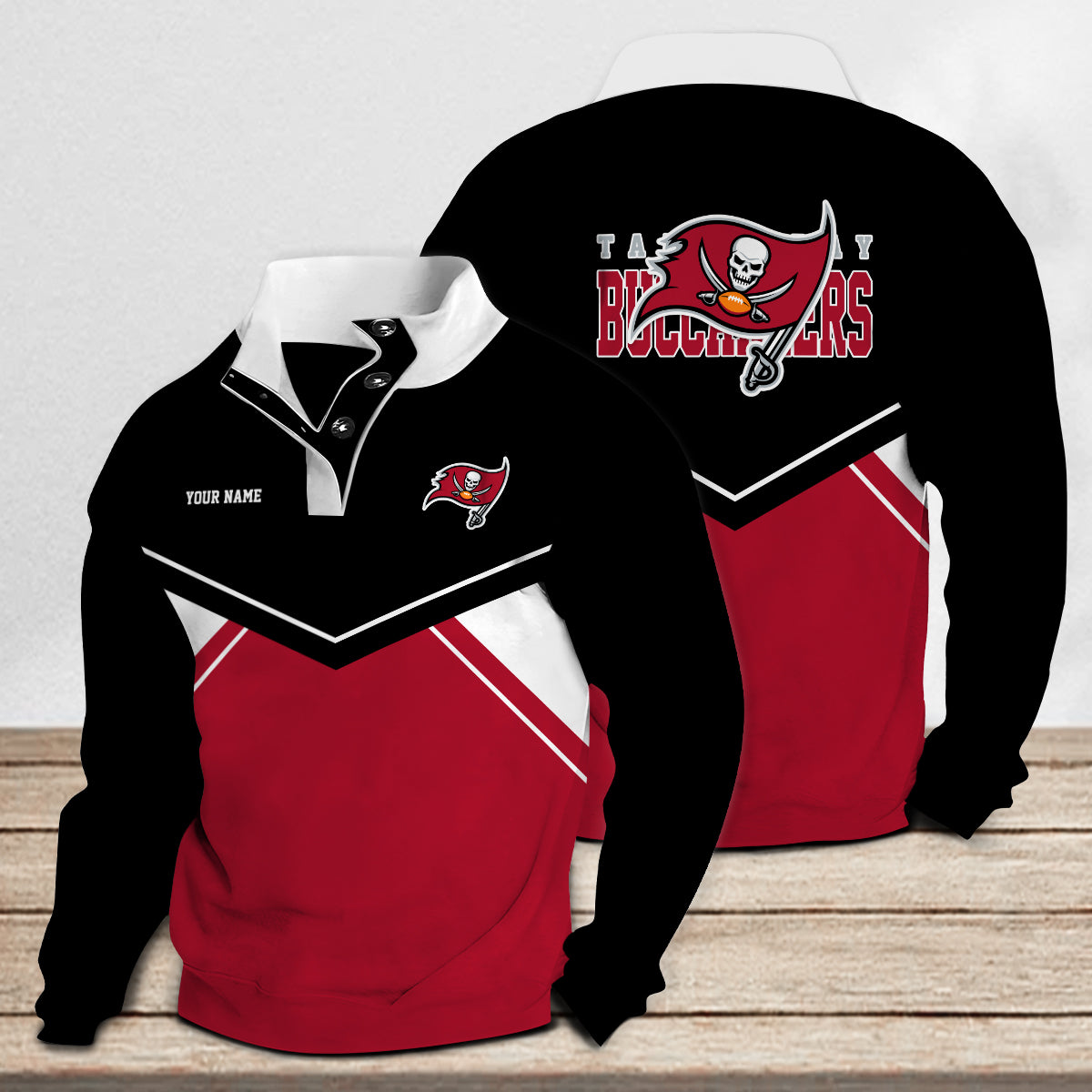 Tampa Bay Buccaneers Casual Colorful Stand Collar Sweatshirt New Collection AZTASCSW000015