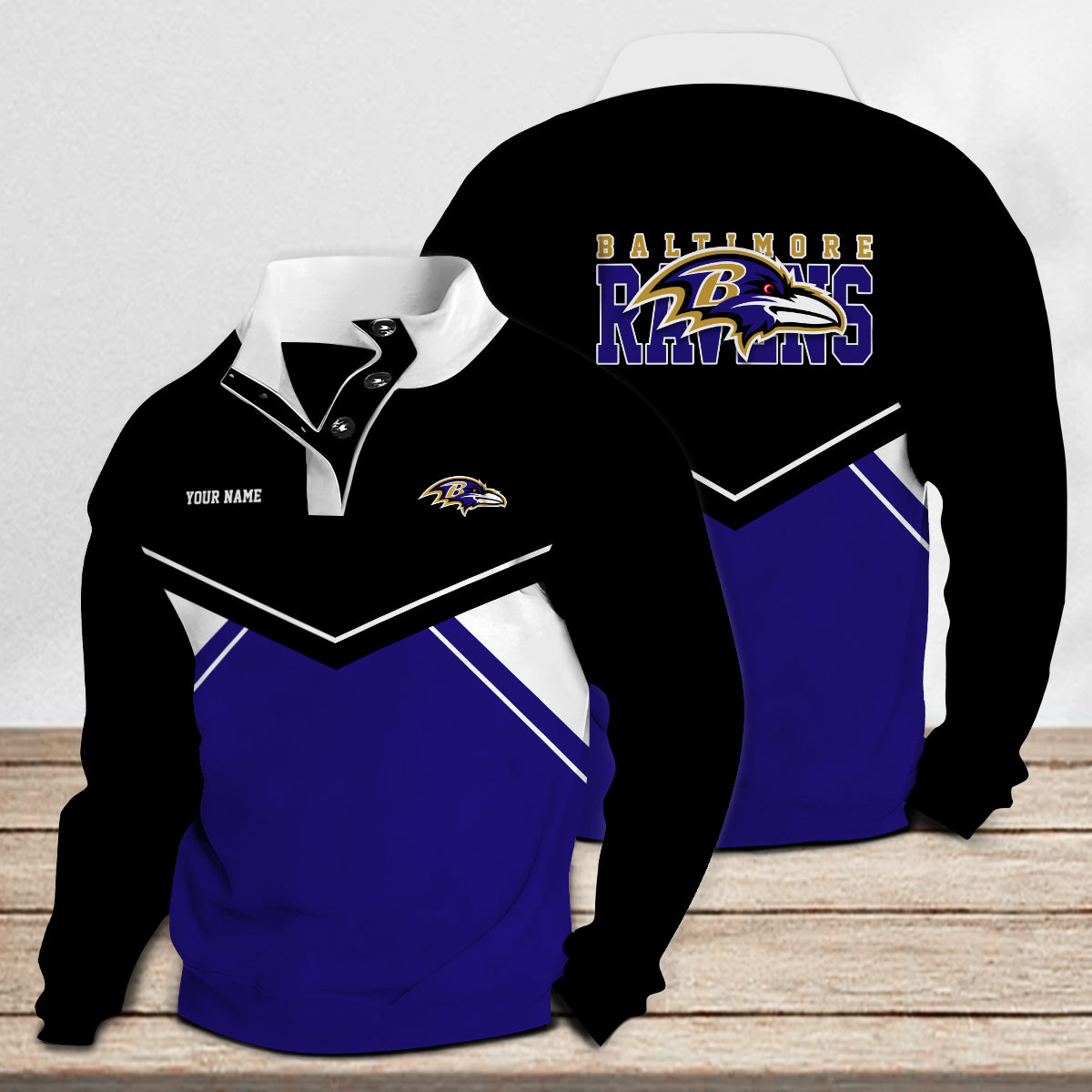 Baltimore Ravens Casual Colorful Stand Collar Sweatshirt New Collection AZTASCSW000017