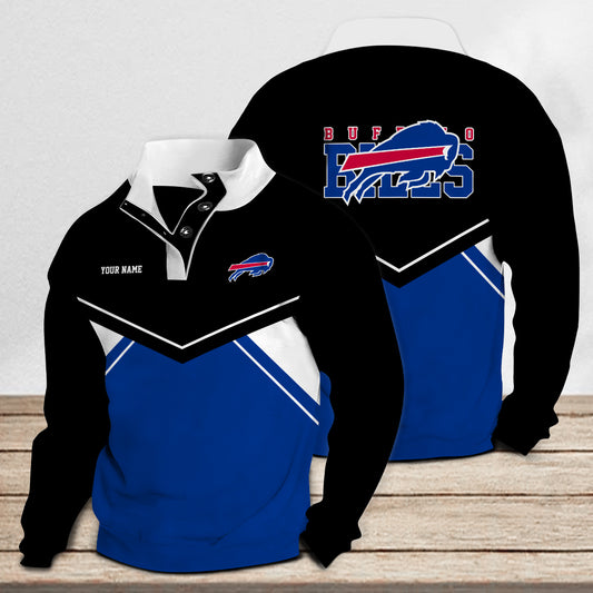 Buffalo Bills Casual Colorful Stand Collar Sweatshirt New Collection AZTASCSW000018