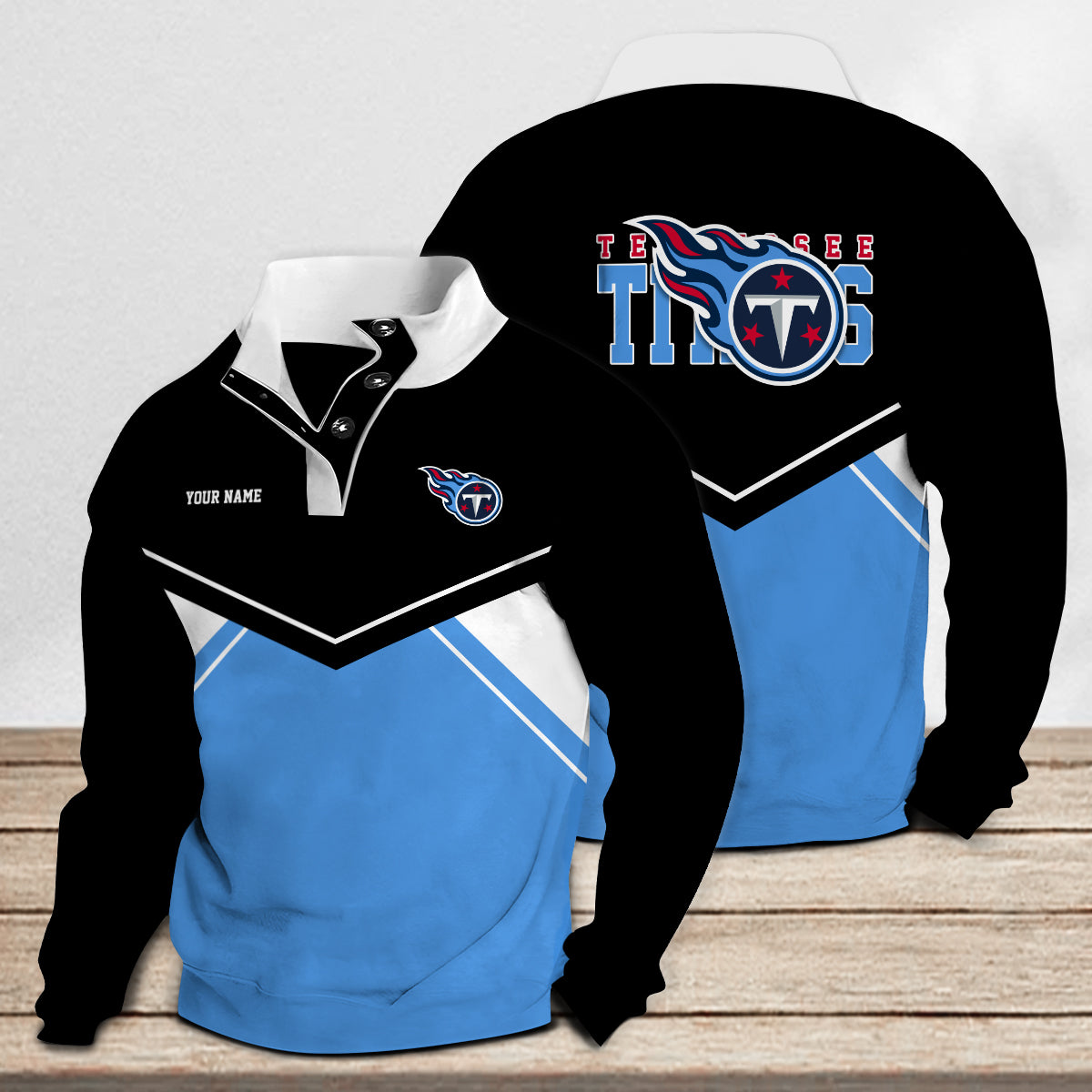Tennessee Titans Casual Colorful Stand Collar Sweatshirt New Collection AZTASCSW000032