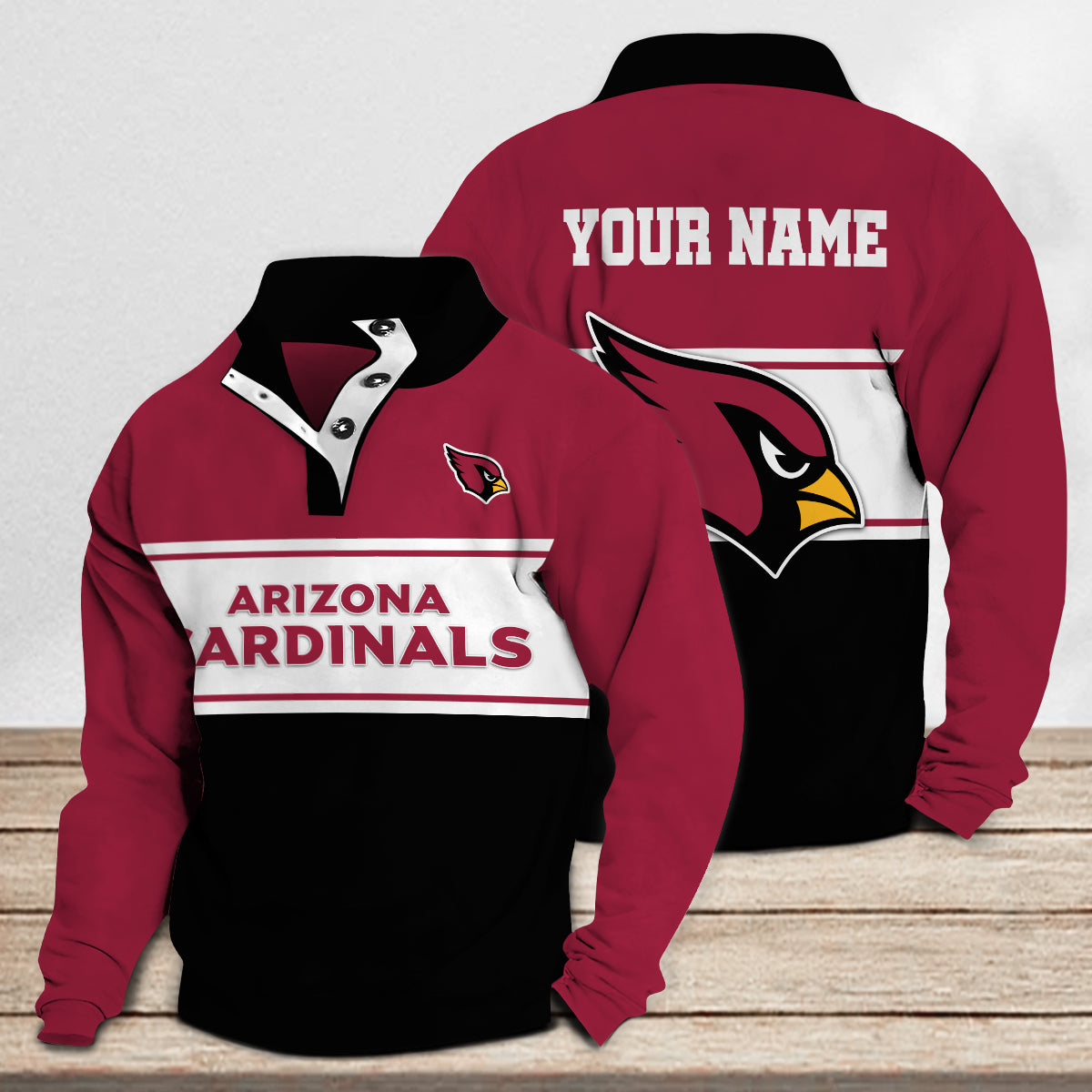 Arizona Cardinals Casual Stand Collar Sweatshirt Premium New Edition AZTASCSW000129