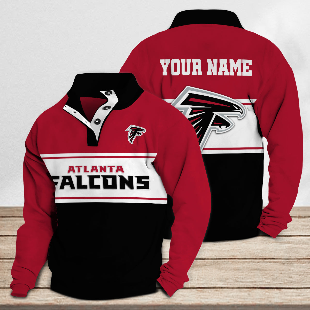 Atlanta Falcons Casual Stand Collar Sweatshirt Premium New Edition AZTASCSW000130
