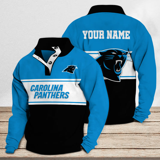 Carolina Panthers Casual Stand Collar Sweatshirt Premium New Edition AZTASCSW000131