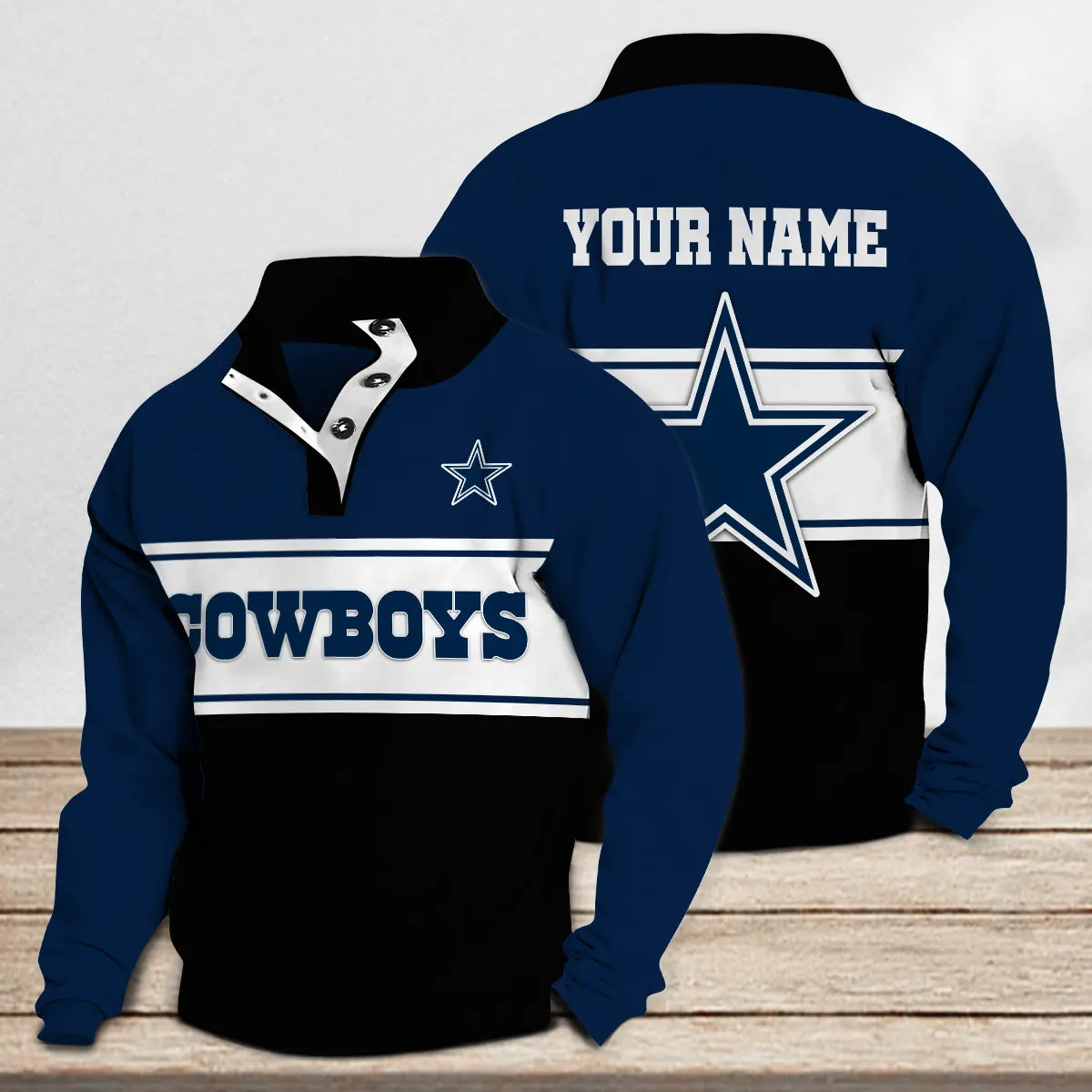Dallas Cowboys Casual Stand Collar Sweatshirt Premium New Edition AZTASCSW000133